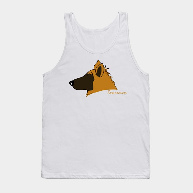 Tervueren silhouette Tank Top by LivHana